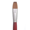 White Smoke Princeton Velvetouch 3900 Synthetic Long Handle Brush Flat 4 Paint Brushes