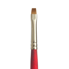Rosy Brown Princeton Velvetouch 3950 Synthetic Short Handle Brush Chisel Blender Size 2 Paint Brushes