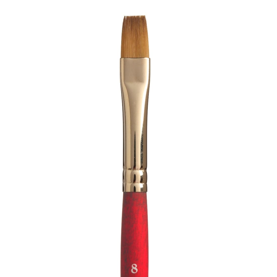 Rosy Brown Princeton Velvetouch 3950 Synthetic Short Handle Brush Flat Short Handle Brushader Size 8 Paint Brushes