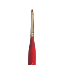 White Smoke Princeton Velvetouch 3950 Synthetic Short Handle Brush Mini Chisel Blender Size 0 Paint Brushes