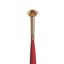 White Smoke Princeton Velvetouch 3950 Synthetic Short Handle Brush Mini Fan Size 20/0 Paint Brushes