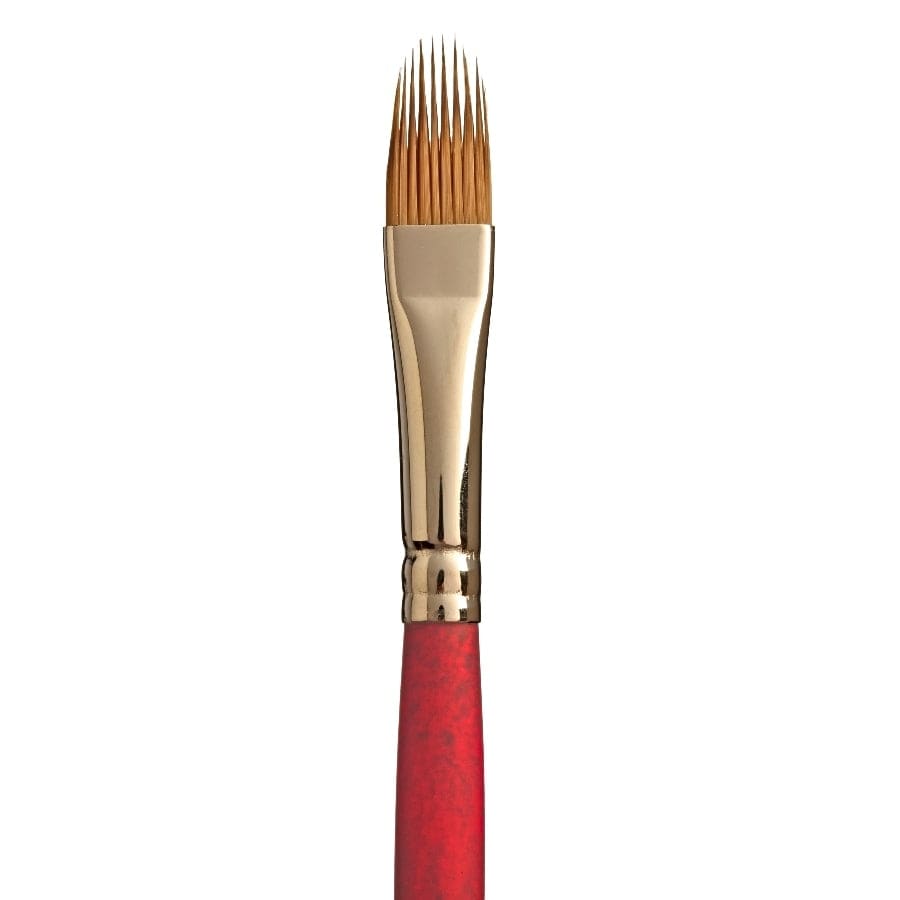 Rosy Brown Princeton Velvetouch 3950 Synthetic Short Handle Brush Mini Filbert Grainer Size 1/4IN Paint Brushes