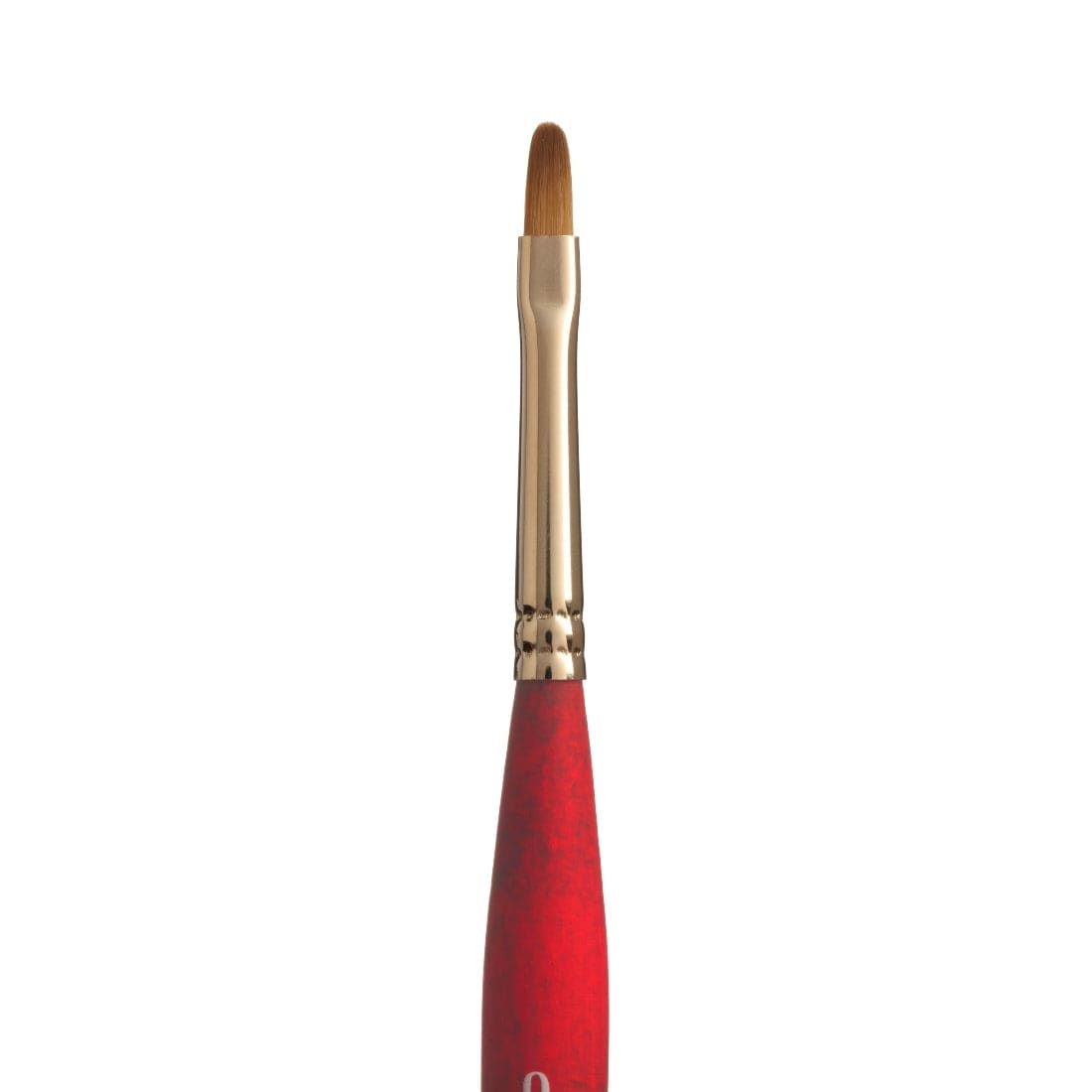 White Smoke Princeton Velvetouch 3950 Synthetic Short Handle Brush Mini Filbert Size 0 Paint Brushes