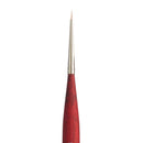 White Smoke Princeton Velvetouch 3950 Synthetic Short Handle Brush Mini Round Size 12/0 Paint Brushes