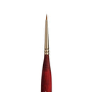 White Smoke Princeton Velvetouch 3950 Synthetic Short Handle Brush Mini Spotter Size 3/0 Paint Brushes