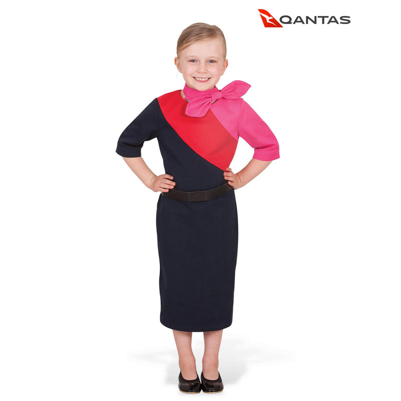White Smoke Qantas Female Cabin Crew Uniform Costumes
