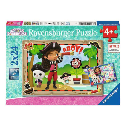 Jigsaw puzzle box with Gabby’s Dollhouse scene, 2x24 pieces, age 4+