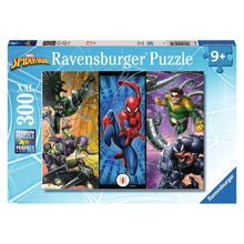 Marvel Spider-Man 300-piece jigsaw puzzle box with colorful superhero artwork