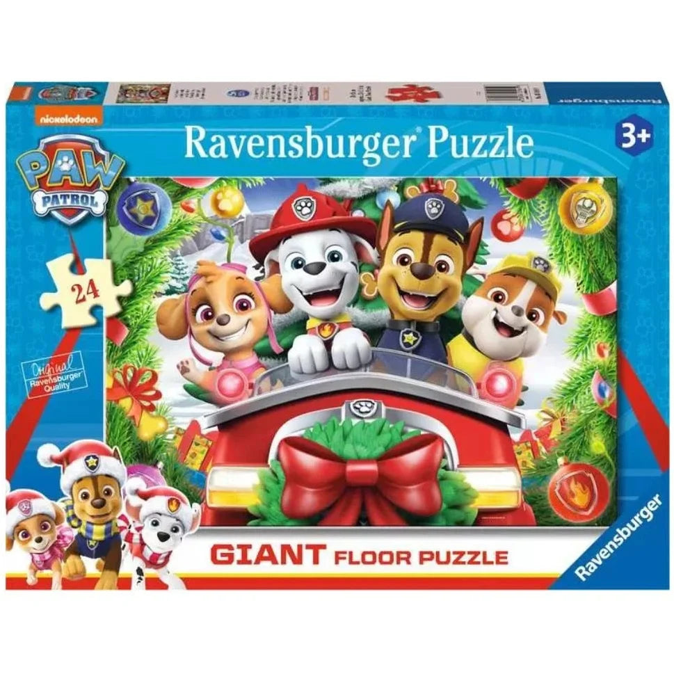 Paw Patrol Christmas giant floor puzzle, 24 large pieces with character artwork