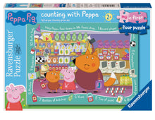 Ravensburger Peppa Pig 16-piece chunky floor puzzle in colorful scenes