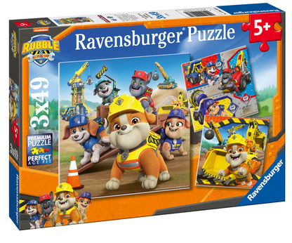 Ravensburger Puzzle box front with Rubble & Crew artwork and 5+ age mark