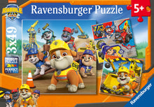 Ravensburger Puzzle box showing Rubble & Crew characters and 3x49 age 5+