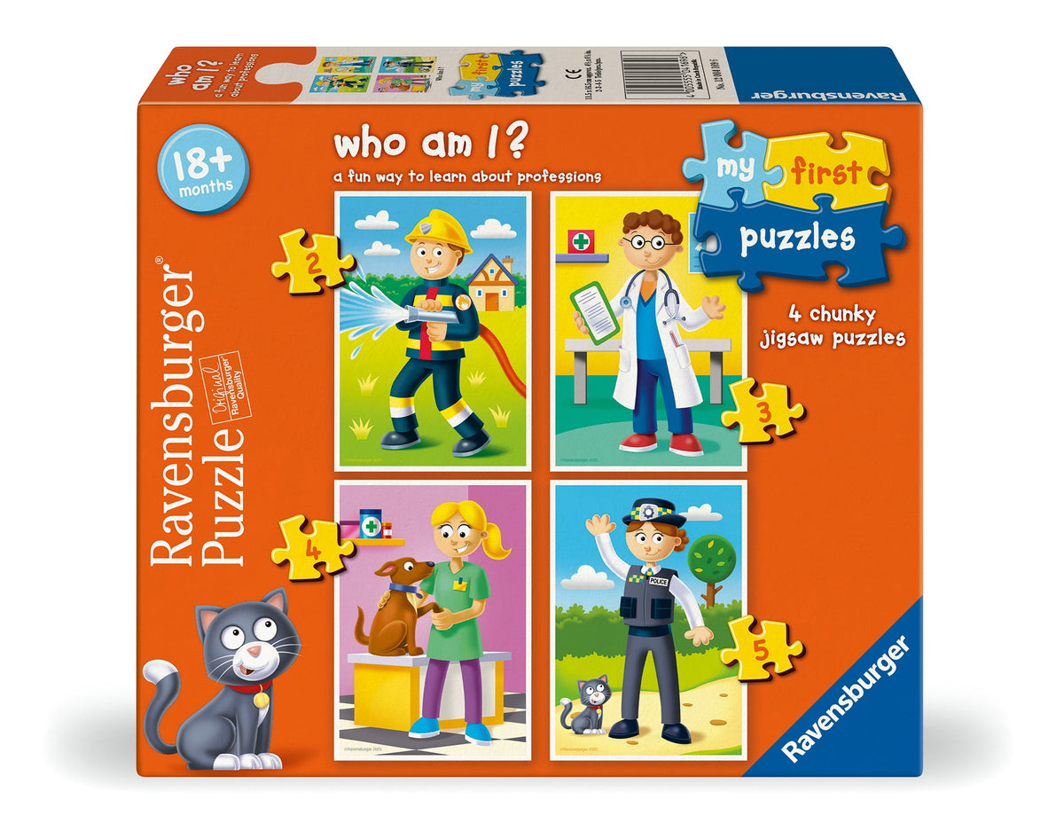 Ravensburger children’s puzzle box front showing colorful character panels