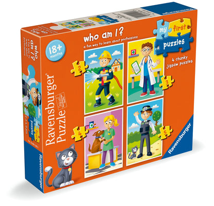 Ravensburger children’s jigsaw puzzle box with 4 chunky jigsaw pieces