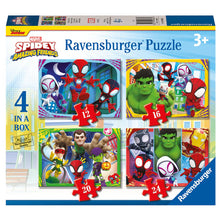Spidey and His Amazing Friends Ravensburger puzzle, 4-count piece set in box
