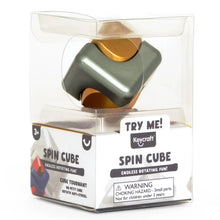 White Smoke Keycraft Metallic Spin Cube Fidget Toys