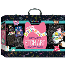 White Smoke Kaleidoscope Etch Art Carry Case - Squishmallows Kids Craft Kits