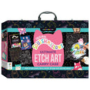 White Smoke Kaleidoscope Etch Art Carry Case - Squishmallows Kids Craft Kits