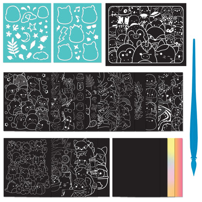 Dark Slate Gray Kaleidoscope Etch Art Carry Case - Squishmallows Kids Craft Kits