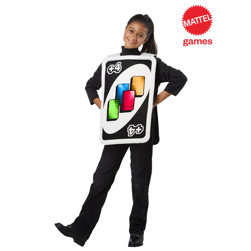 Uno Draw Four Card Tabard Childs Costume