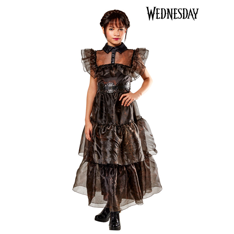 White Smoke Wednesday Rave'N Deluxe Costume (Netflix) Costumes