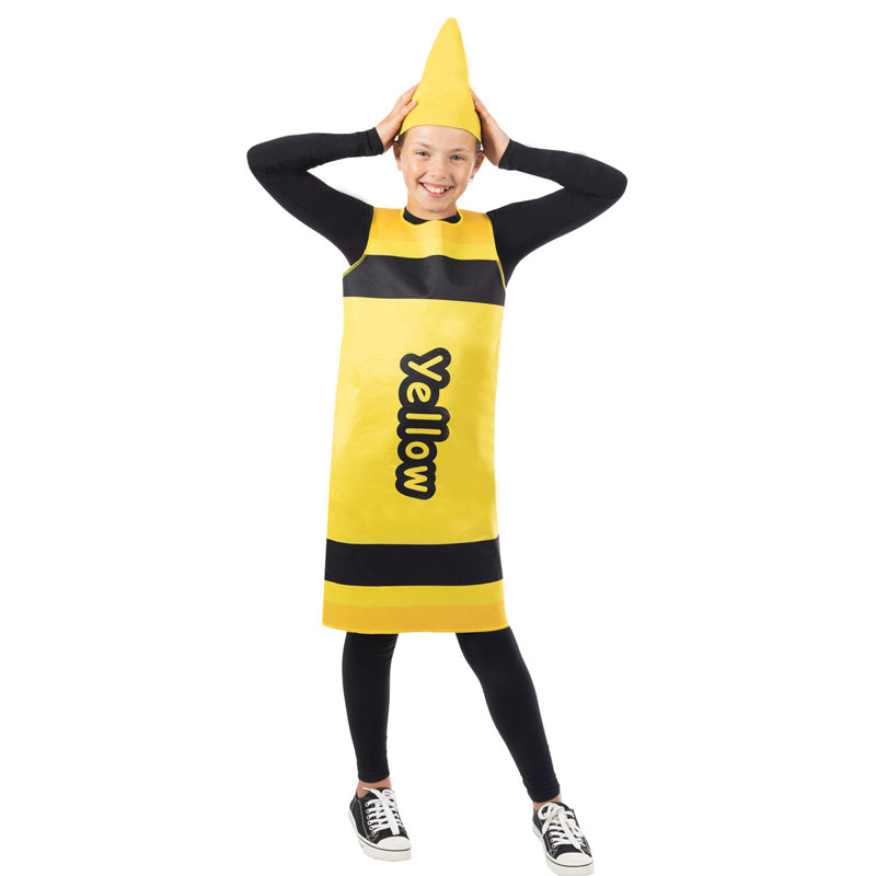 Crayon Yellow Child Tabard Costume - One Size