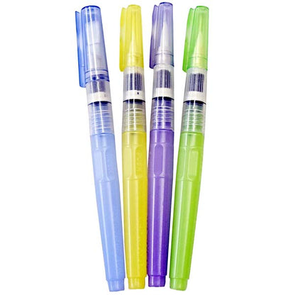White Smoke ZIG Waterbrush, 4 Set Natural Hair Brushes