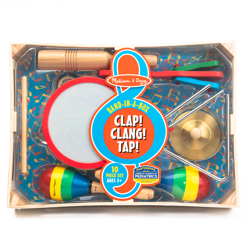 Rosy Brown Melissa & Doug - Band-in-a-Box - Clap! Clang! Tap! Kids Educational Games and Toys