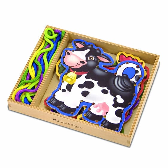 Dark Slate Gray Melissa & Doug - Lace and Trace Farm Animals Kids Educational Games and Toys