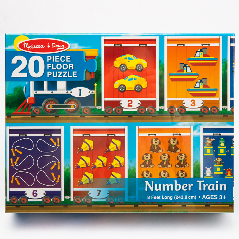 Lavender Melissa & Doug - Number Train Floor Puzzle - 20 piece Puzzles