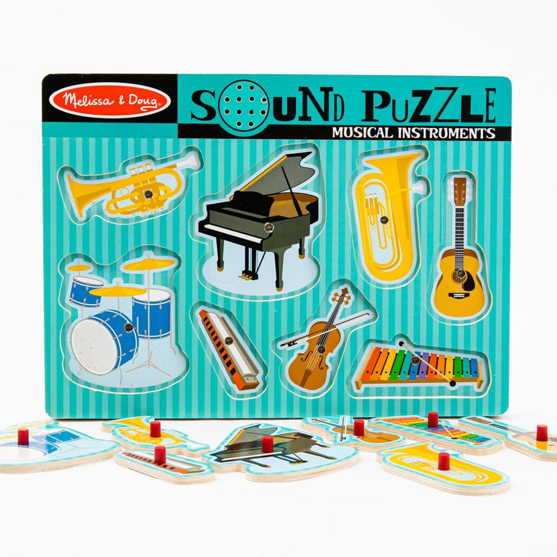 Lavender Melissa & Doug - Musical Instruments Sound Puzzle - 8 piece Puzzles