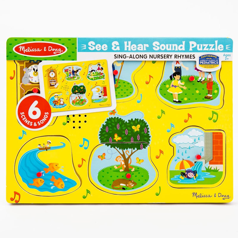 Sea Green Melissa & Doug - Sing-Along Nursery Rhymes 1 Song Puzzle - 6 piece Puzzles