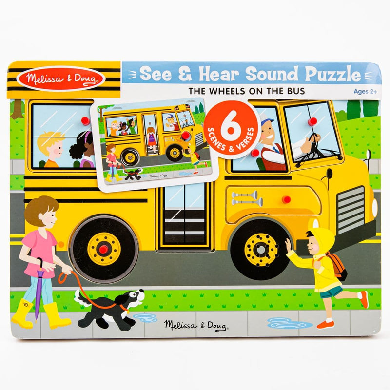 Dark Slate Gray Melissa & Doug - The Wheels on the Bus Song Puzzle - 6 piece Puzzles