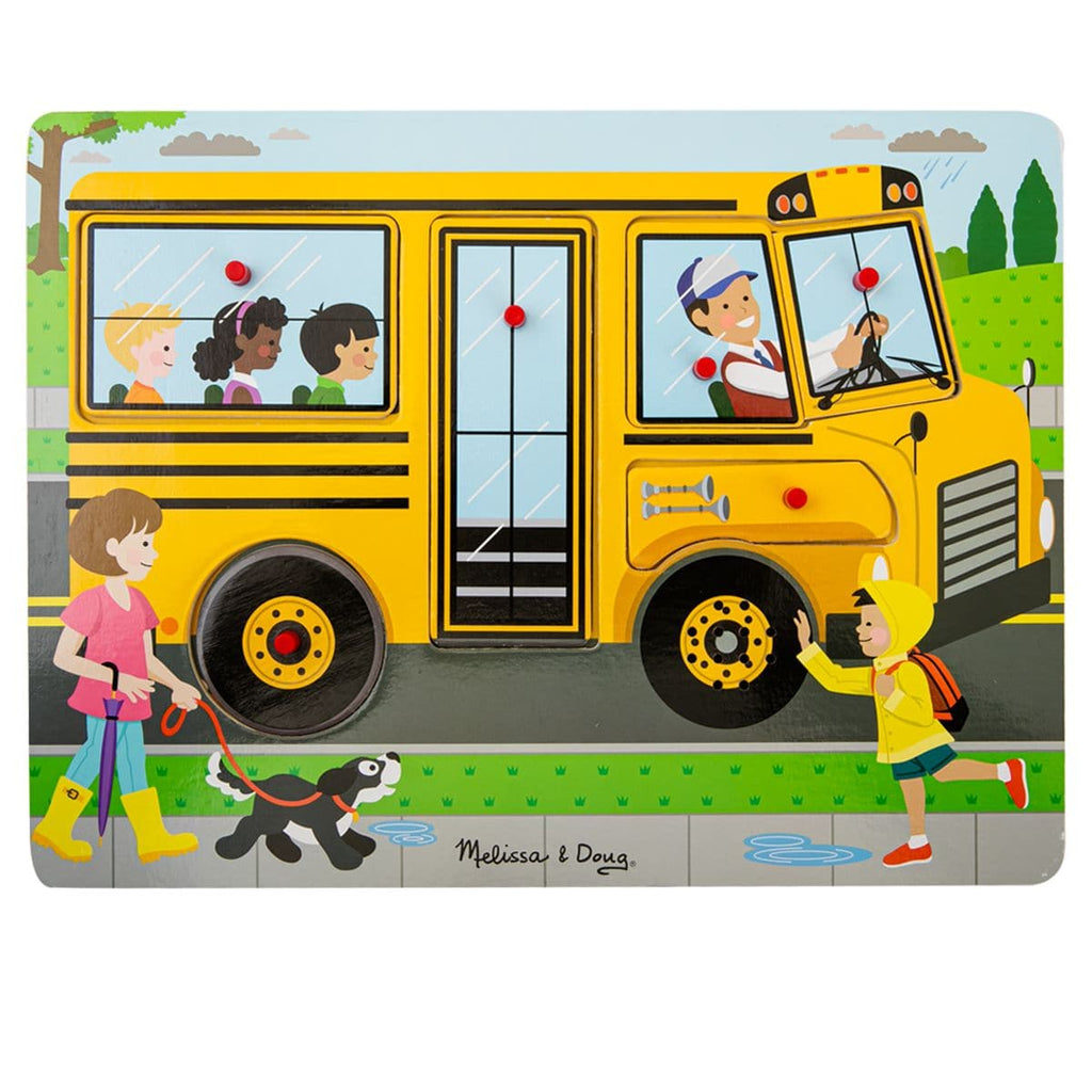 Melissa & Doug - The Wheels on the Bus Song Puzzle - 6 piece