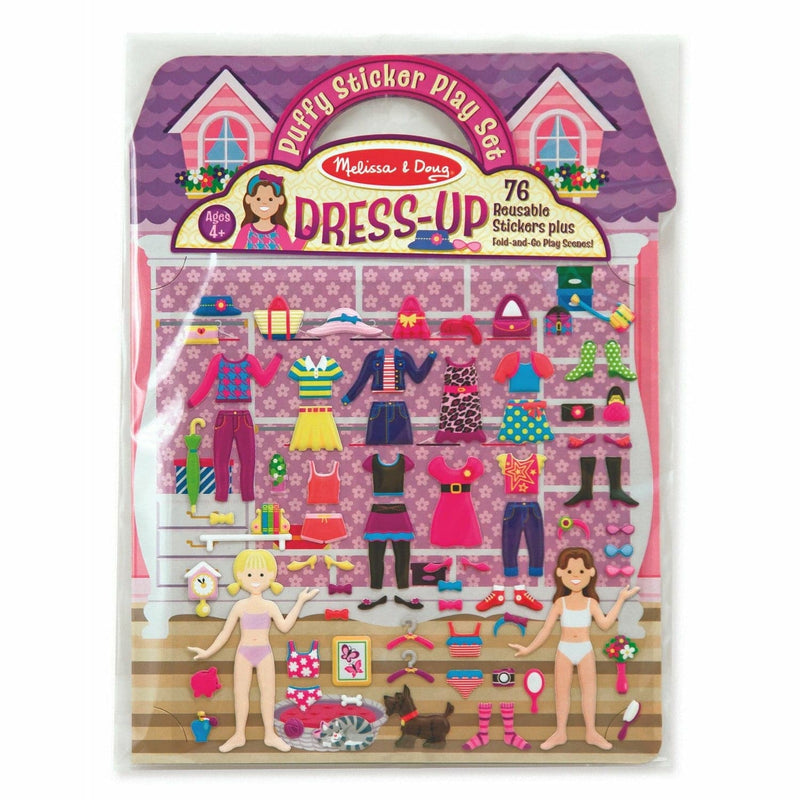Rosy Brown Melissa & Doug  - Reusable Puffy Sticker Play Set - Dress-Up Kids Activity Books