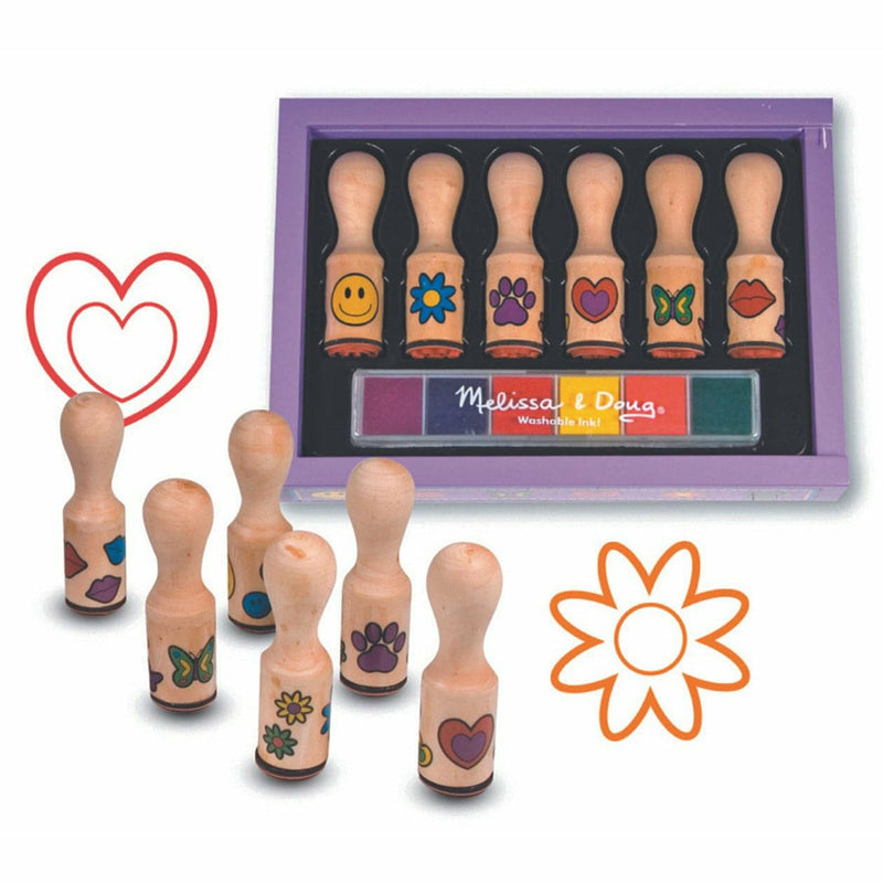 Rosy Brown Melissa & Doug  - Happy Handle Stamp Set Kids Craft Kits