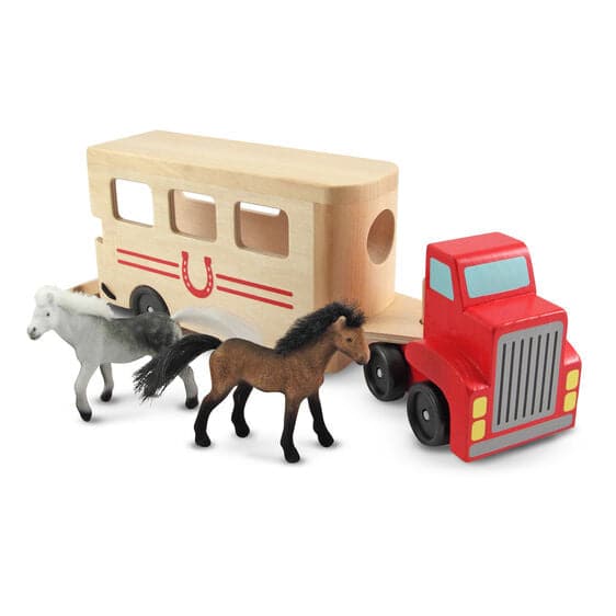 Gray Melissa & Doug - Horse Carrier Kids Educational Games and Toys