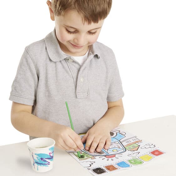 Light Gray Melissa & Doug - Paint with water - Vehicles Kids Painting Sets