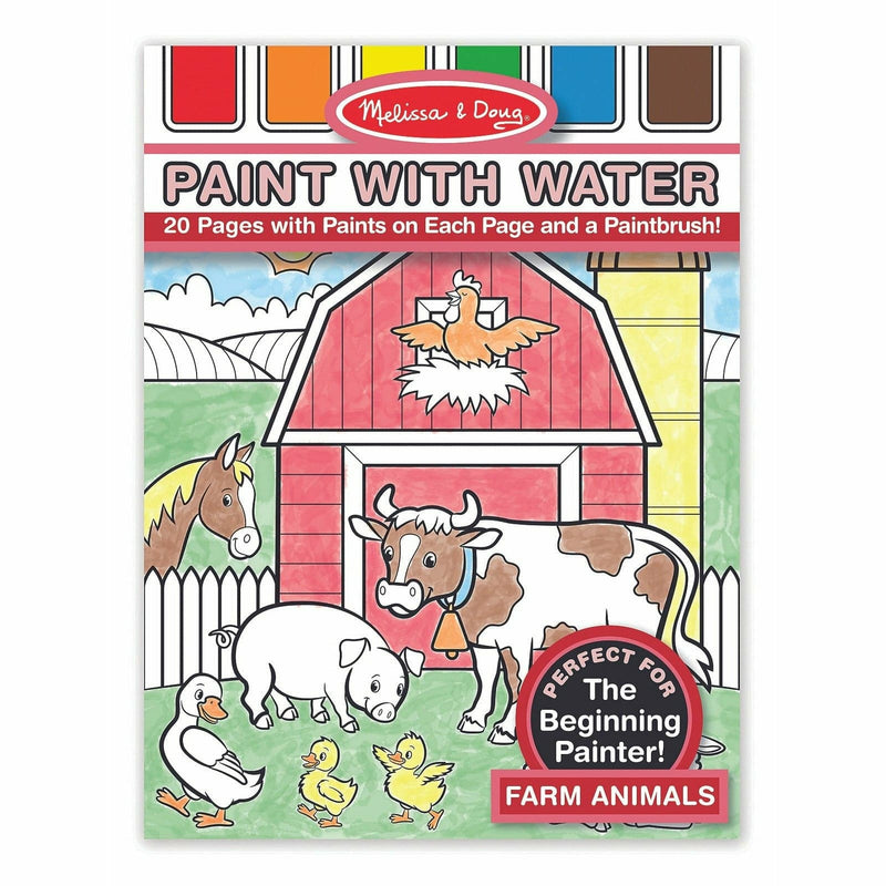 Tan Melissa & Doug  - Paint with Water - Farm Animals Kids Painting Sets