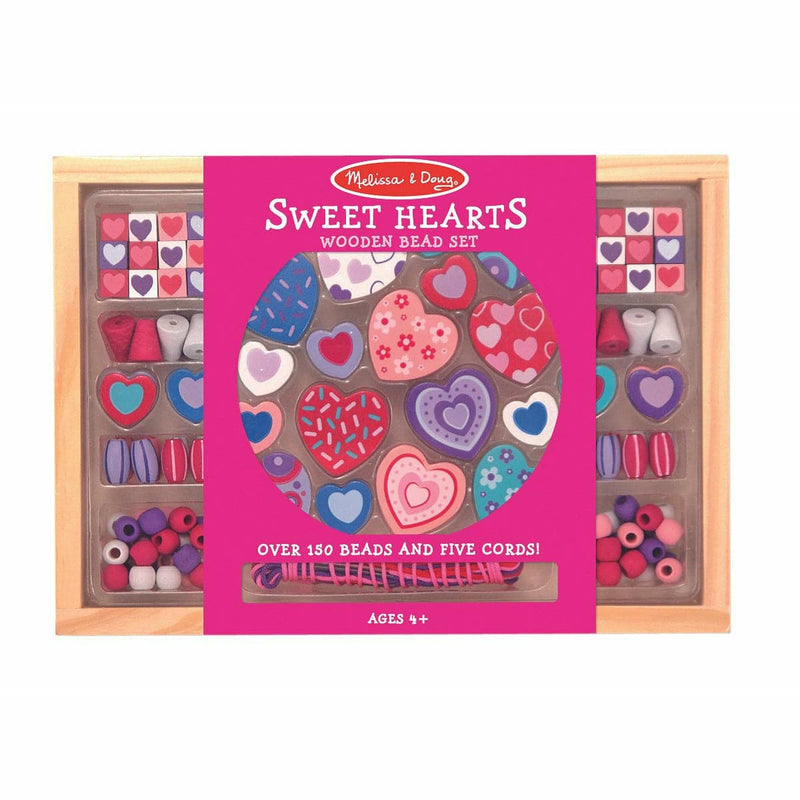 Pale Violet Red Melissa & Doug  - Sweet Hearts Bead Set Kids Craft Kits