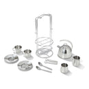 Light Gray Melissa & Doug - Stainless Steel Tea Set Kids Educational Games and Toys