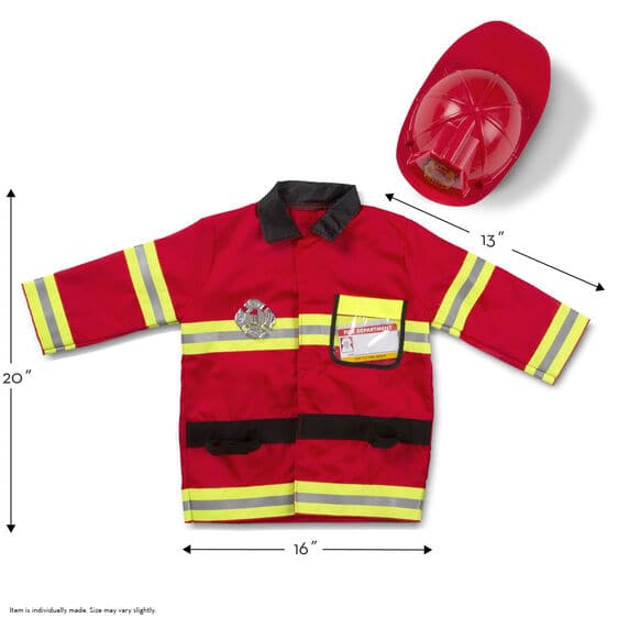 Pale Goldenrod Melissa & Doug - Fire Chief Role Play Costume Set Kids Educational Games and Toys