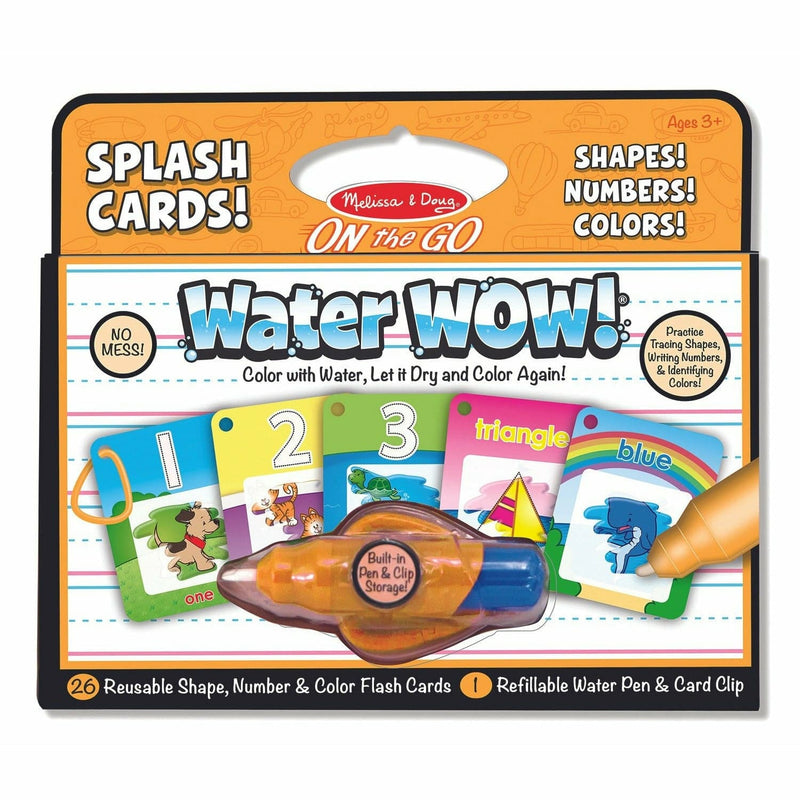 Dark Slate Gray Melissa & Doug - On The Go - Water WOW! Splash Cards - Shapes! Numbers! Colors! Kids Activity Books