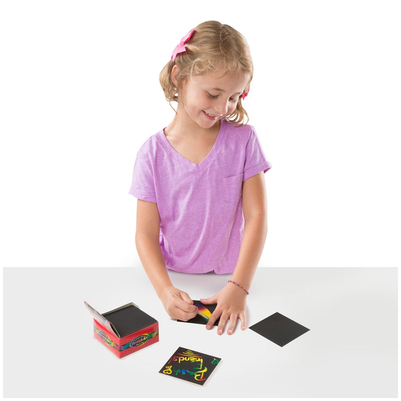 Light Gray Melissa & Doug - Scratch Art Rainbow Mini Notes Box Kids Activity Books