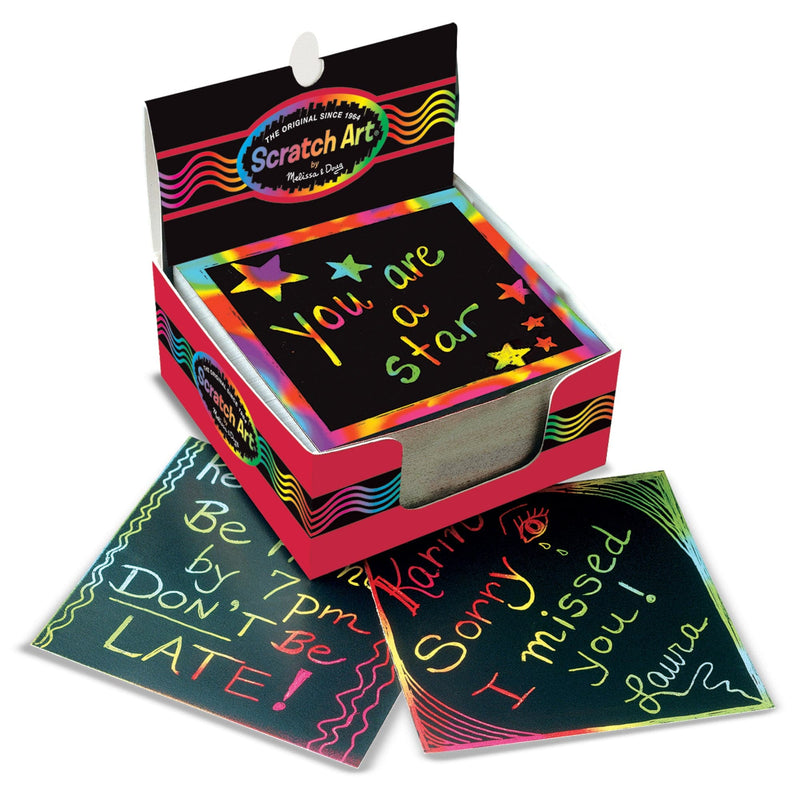 Light Coral Melissa & Doug - Scratch Art Rainbow Mini Notes Box Kids Activity Books