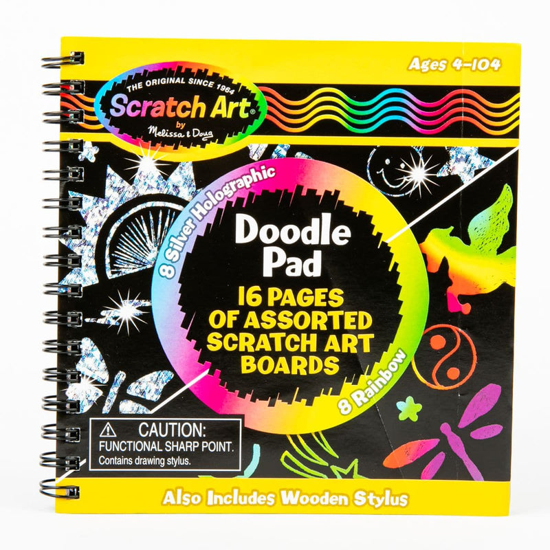 Antique White Melissa & Doug - Scratch Art Doodle Book Kids Drawing Supplies