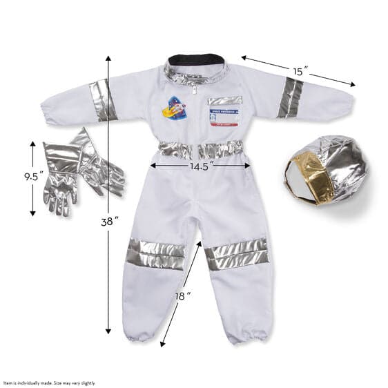 Light Gray Melissa & Doug - Astronaut Role Play Costume Set Kids Educational Games and Toys