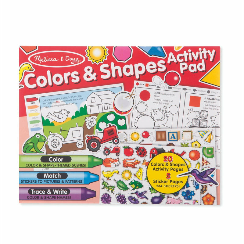 Dark Slate Gray Melissa & Doug - Colours & Shapes Activity Pad Kids Activity Books