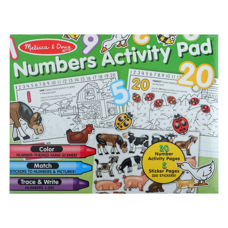 Gray Melissa & Doug - Numbers Activity Pad Kids Activity Books
