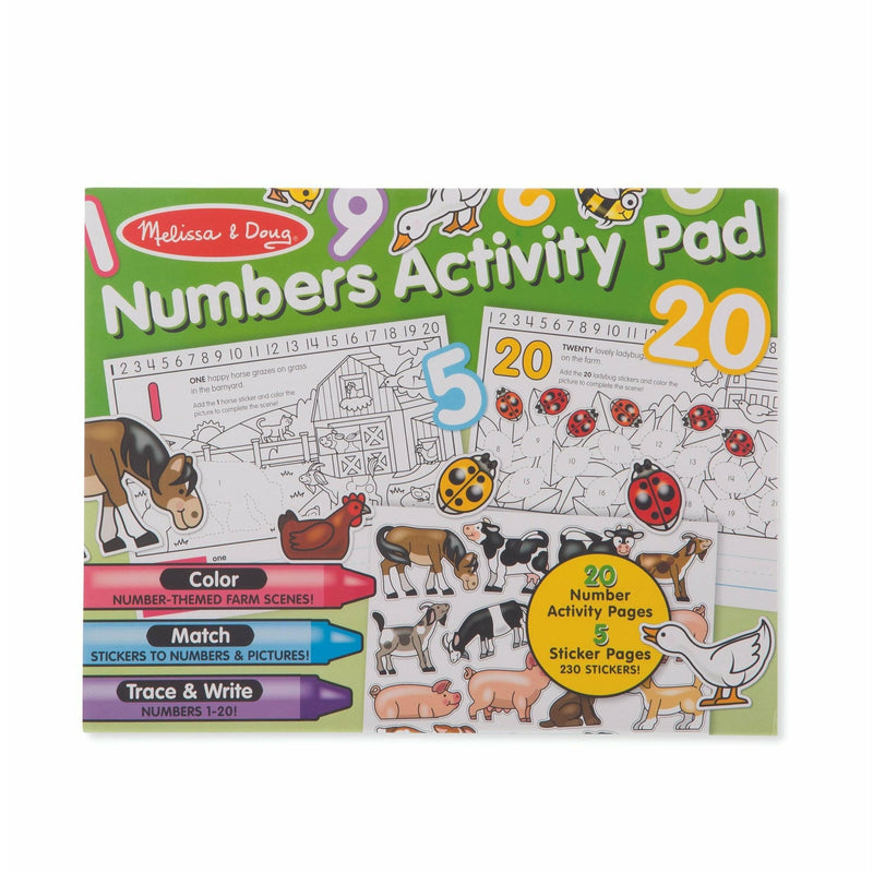 Light Gray Melissa & Doug - Numbers Activity Pad Kids Activity Books